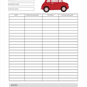 Car Loan Payment Tracker,credit Card Payoff,debt Tracker,debt Snowball ...