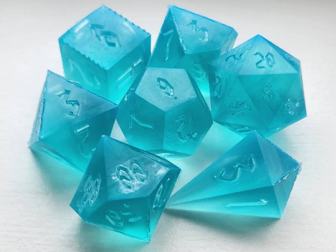 Resin Dice Master Set Nordic 7 Piece Dice Set 3D Printed Polyhedral