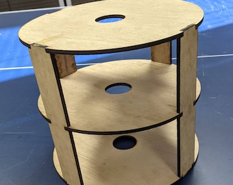 Pressure Pot Shelving Insert - 9 Inches Diameter - Make More Dice Per Batch - Use For Mold Making and Resin Casting - Fits a HF Pressure Pot