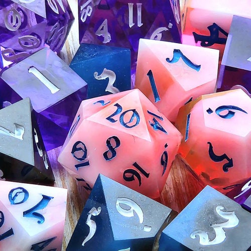 Dice Masters 3D Printed Resin Diamond Set Etsy