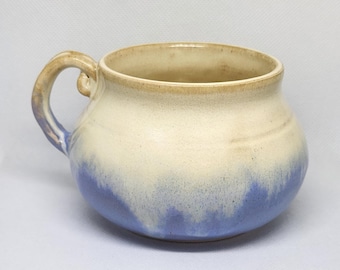 Lavender and Yellow Mug, 12oz Wheel Thrown Ceramic Cup