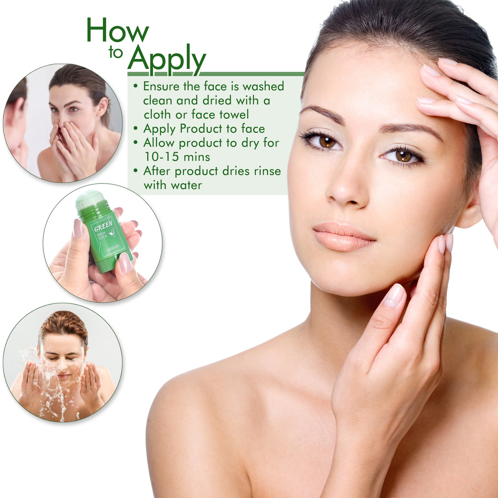 Green Tea Purifying Clay Face Mask 40g Exfoliating Mask Etsy