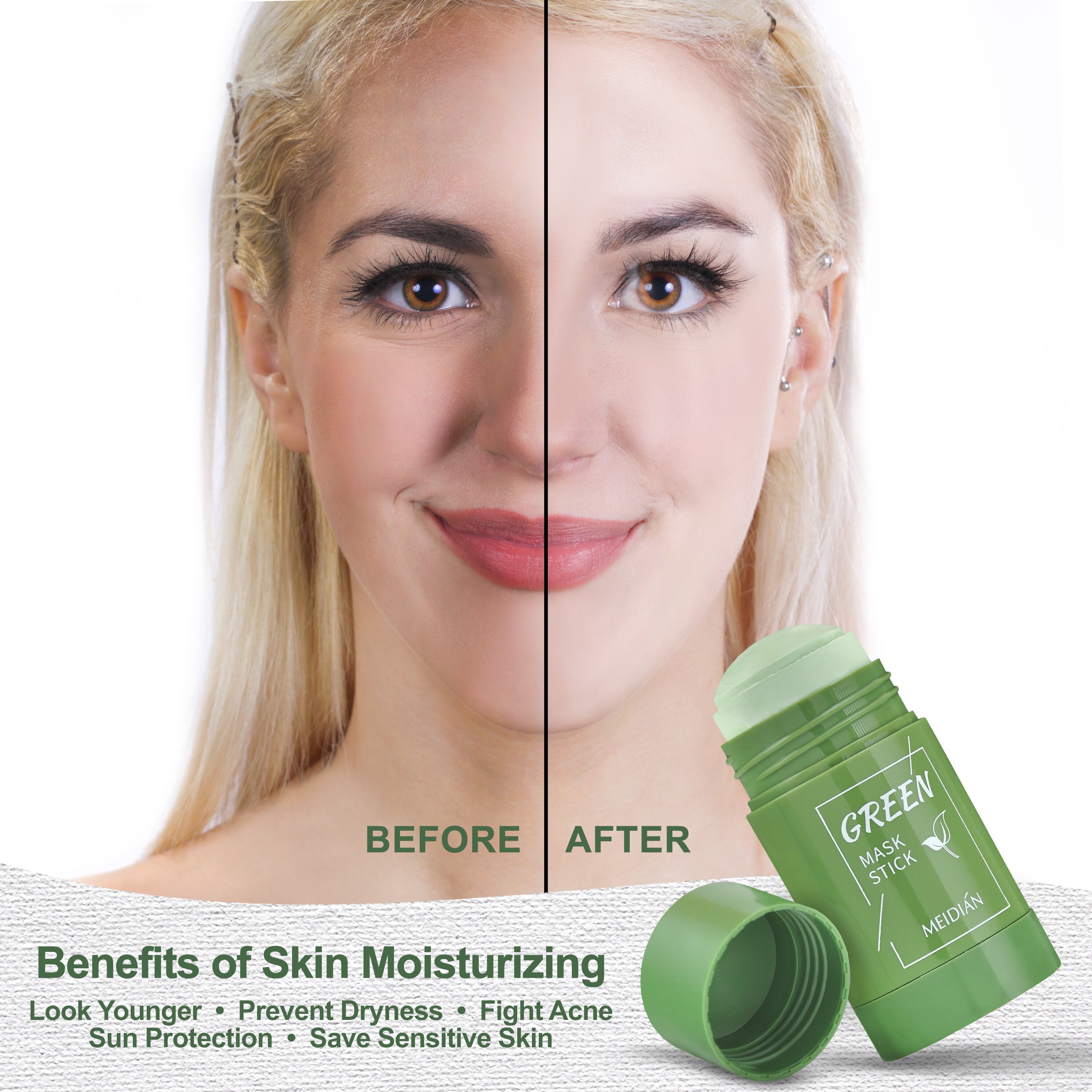 Green Tea Purifying Clay Face Mask 40g Exfoliating Mask Etsy