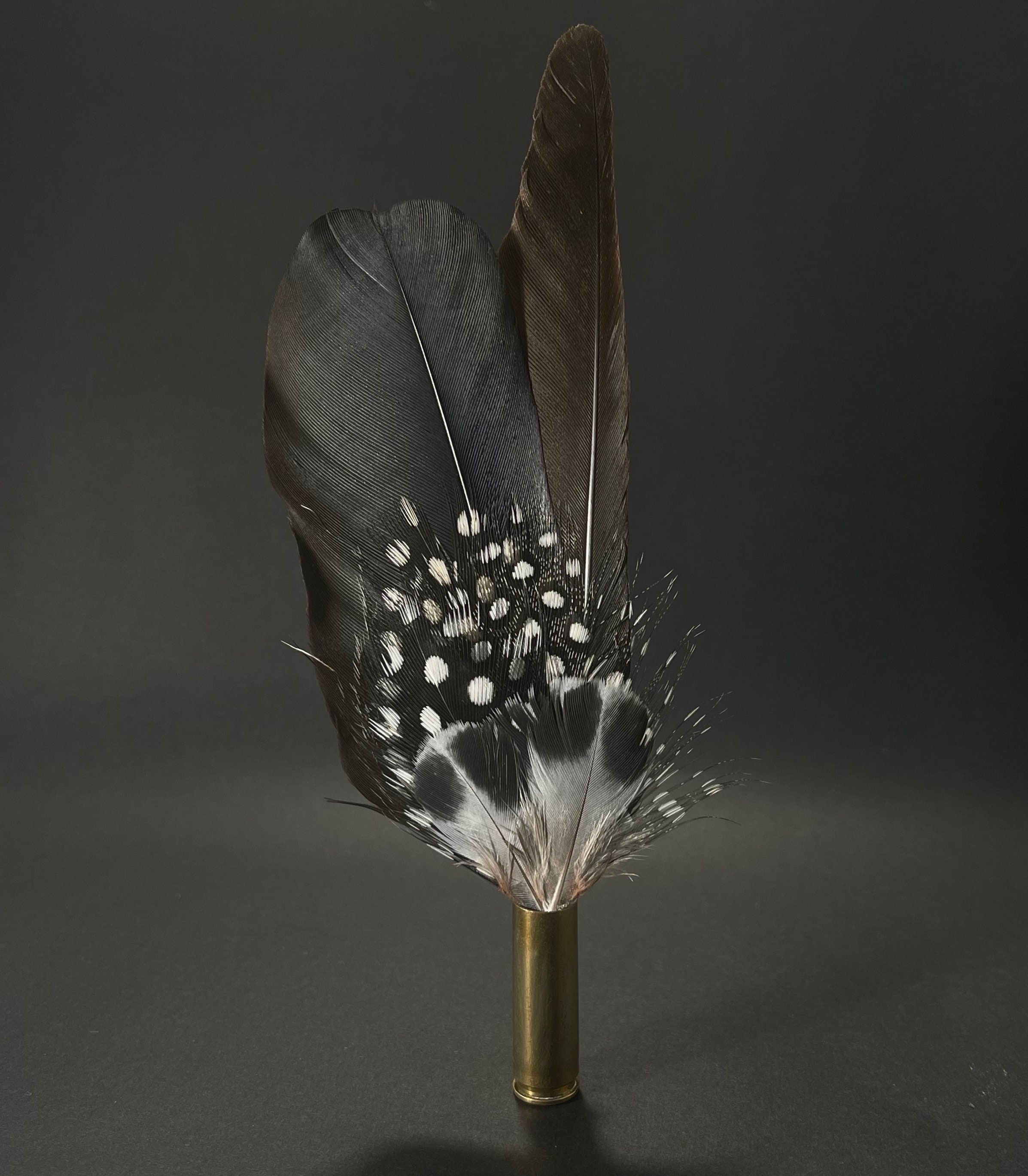 Feather Pin, Lapel Pin, Hat Pin, Feather Brooch, Raven Wing, Guinea, Pheasant, Wedding Pin, Groom Pin, Suit Lapel, Boutonnière, Silver Pin