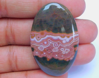 9X9 MM ROUND TOP NATURAL OCEAN JASPER CABOCHON FLAT-BACK ADX-54 9X9 MM ROUND TOP NATURAL OCEAN JASPER CABOCHON FLAT-BACK ADX-54