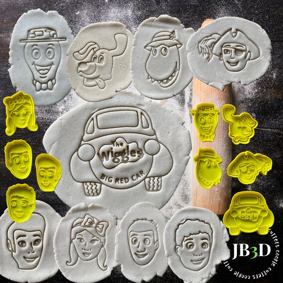 WIGGLES Cookie Cutters and Embosser Stamps Etsy Australia