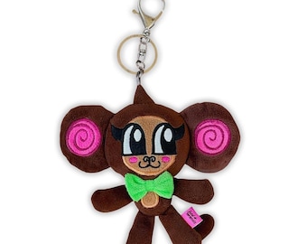 Monkey Plush Keychain