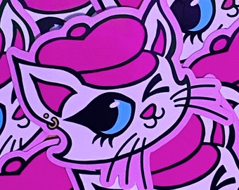 Sassy Kitty Sticker