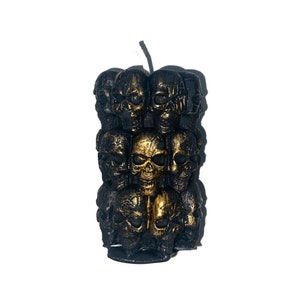 Skull candle / Scull tower / 100% pure beeswax / ritual / ancestor cult / halloween / non-allergenic / eco - friendly / offering candle