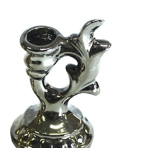 Ceramic candle holder / fit 3/8 and 1/2 inch / Taper candle holders / church candle / ritual candle / thin candle  / Religious Gift