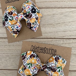 PIT and Flowers Inspired Hair Bows