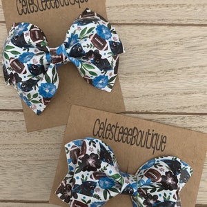 CAR and Flowers Inspired Hair Bows