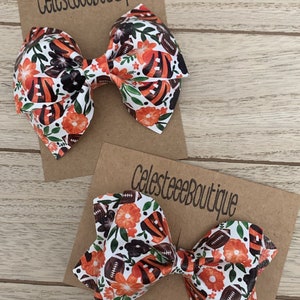 CIN and Flowers Inspired Hair Bows