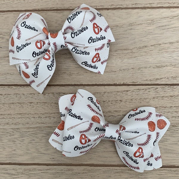 Take Me Out to the Ball Game Orioles Hair Bows