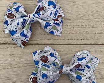 Go Team Go DET Hair Bows