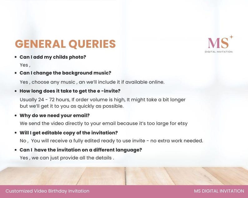 Custom Video Birthday Invitation, Digital Animated Party Invite ...