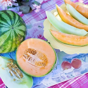 Honey Dew Melon Orange Flesh, Sweet, Breakfast, Fruit Salads, 10 Seeds