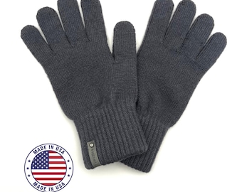 Hergestellt in den USA Herren Cashmere Strickhandschuhe