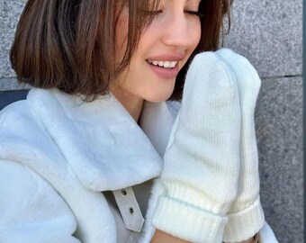 Damen Strickstulpen mit weichem Fleece Futter Handgefertigte Weitere im Shop