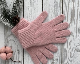 Angora Wolle Damen Handschuhe Damen Angora Strick Handschuhe Natur Premium Angora Handarbeit Weitere Infos im Shop