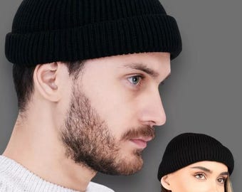 Gerippte Unisex-Winter-Wollmütze Strickmütze Erwachsene Wintermütze Neutrale Herbstmütze Herrenmütze Damenwollmütze