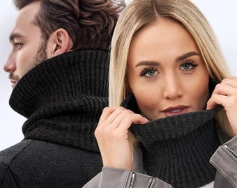 Schlauchschal unisex Winter Alpaka Wolle für Erwachsene Winter gestrickt