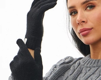 Merinowolle Damen Handschuhe Damen Merino Strick-Armstulpen Natural Premium Merino Handgefertigt Weitere Infos im Shop
