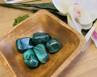 Large Malachite Tumbles, High Quality, Beautiful, Genuine, Malachite, Green, Large, Tumbled Crystal