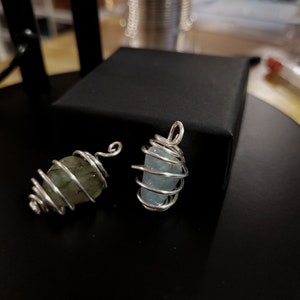 Gemstone Cage Necklace & Cord 