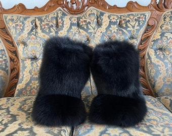 Details about Luxury Eskimo Women Winter Big Fluffy Boots Fox Real Fur Multi Color Boots Furry Details about Luxury Eskimo Women Winter Big Fluffy Boots Fox Real Fur Multi Color Boots Furry