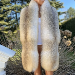 Estola/chal de piel de zorro de Golden Island (Saga Furs) (Unisex)