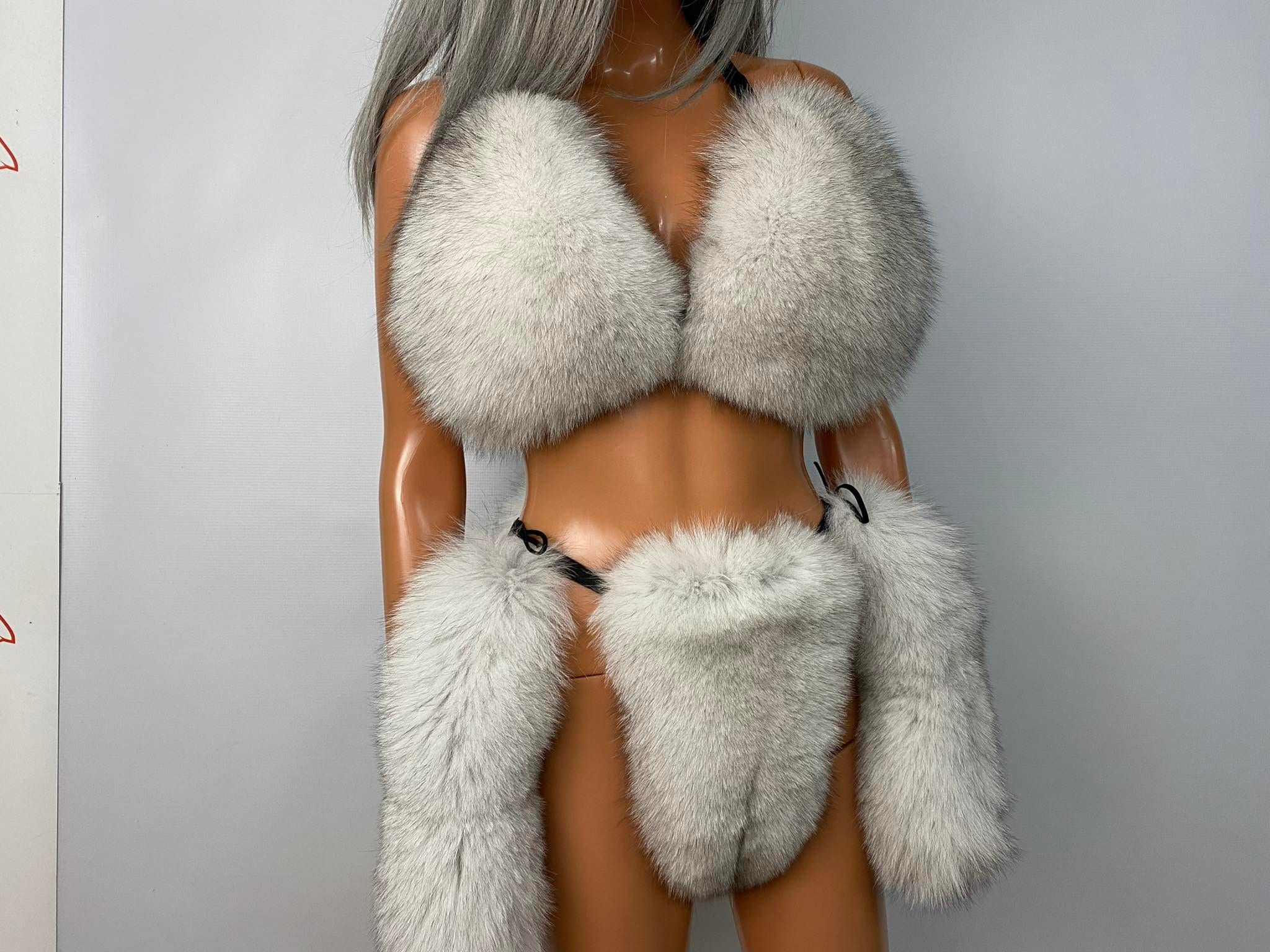 Blue Fox Fur Bikini Set Double Side Fur With Out Verts and Two Tails High Quality Scandinavian Fox Fur Skins. (saga Furs) - Etsy Blue Fox Fur Bikini Set Double Side Fur With Out Verts and Two Tails High Quality Scandinavian Fox Fur Skins. (saga Furs) - Etsy