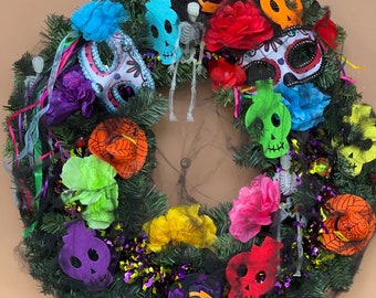 Day Of The Dead Wreath