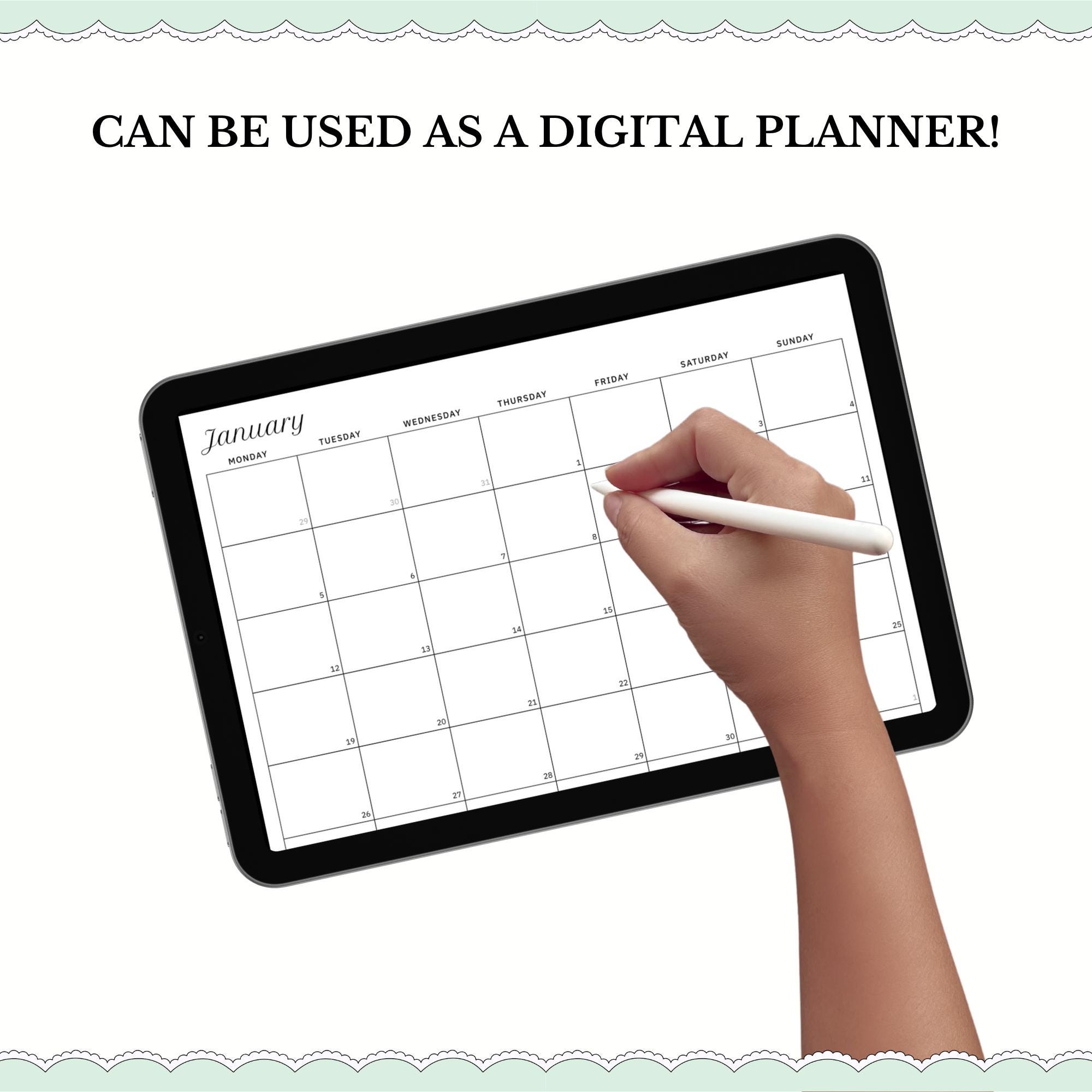 2026 A6 Monthly Calendar Planner, Minimalist Printable (PDF Download ...