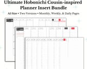 Hobonichi Cousin Style A5 Weekly Planner Inserts Printable A5 Weekly Insert Printable A5 Weekly Planner Inserts Printable Filofax A5 PDF