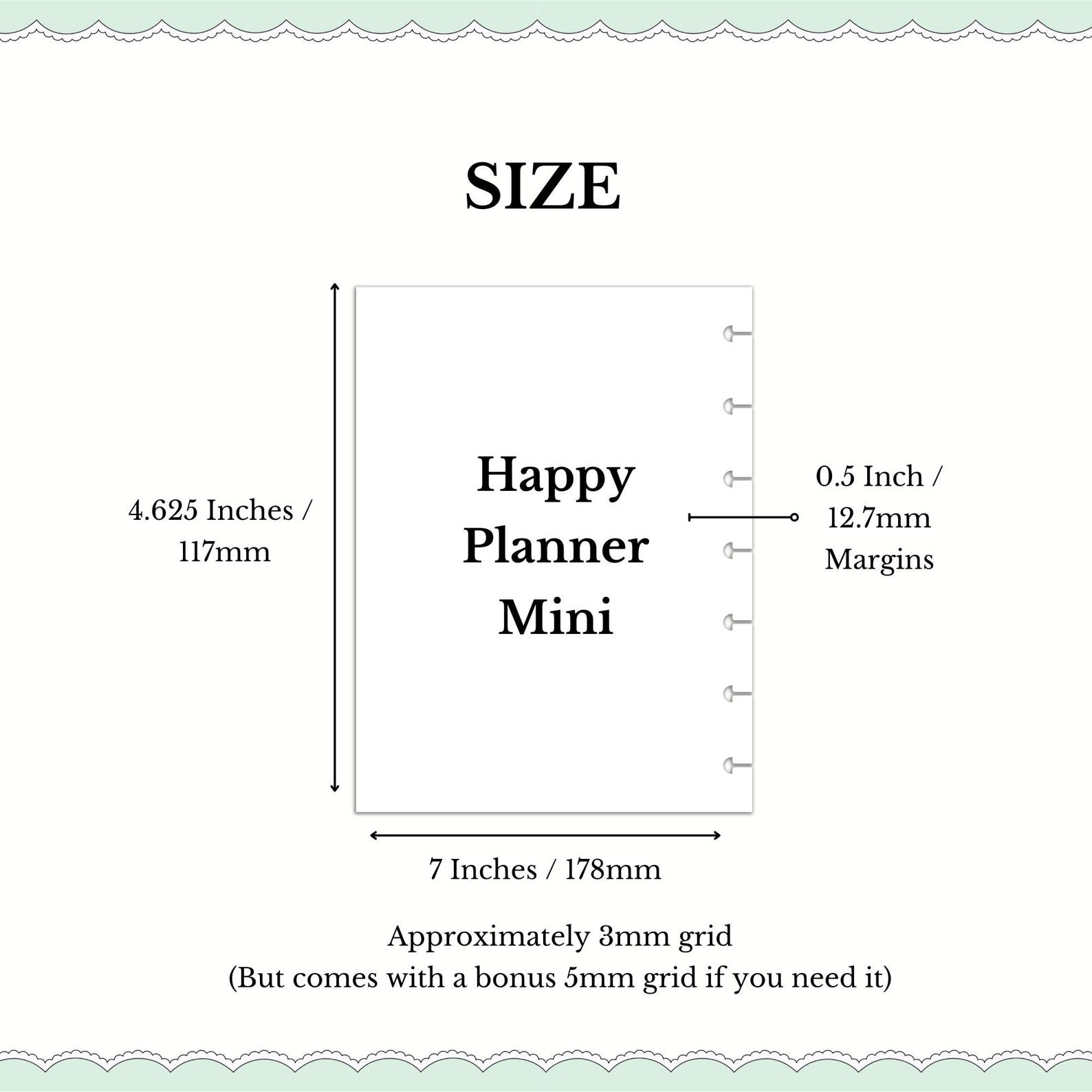 Happy Planner Mini Hobonichi Style Printable Planner Bundle Planner ...