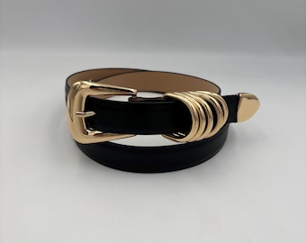 Yves Saint Laurent Vintage Reversible Brown Black Genuine 