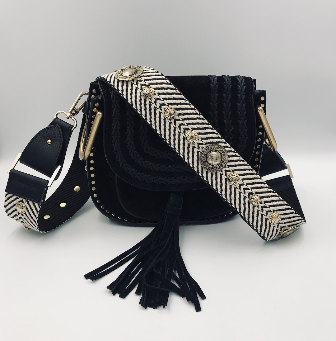 Boho Striped Bag Strap Guitar Strap Purse Purse Strap Handbag Strap