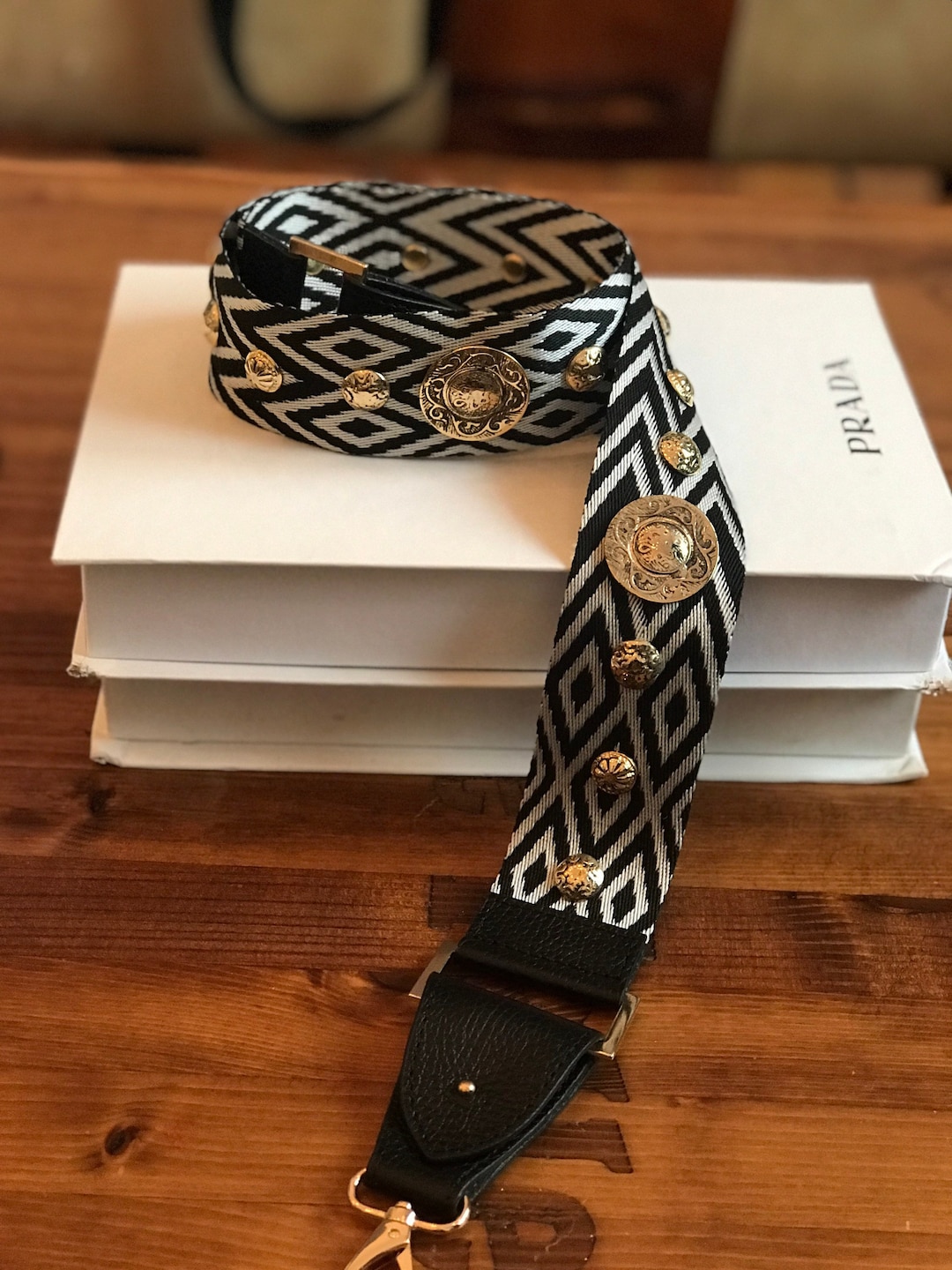 Boho Style Designer Metall Nieten Taschengurt Ethno