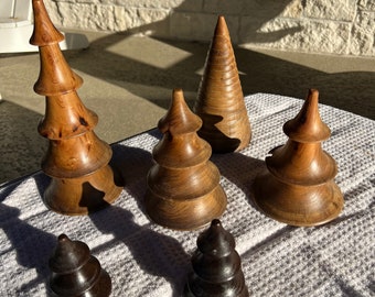 Wooden Christmas trees