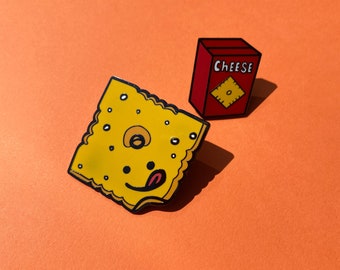 Cracker n box enamel pins set / Cracker hard enamel pin / Cracker box hard enamel pin / Cut pins