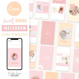 Szablony Instagram Stories Jasnoróżowe | Instagram Stories, Szablony Canva, Szablony Instagram Feed, Posty w mediach społecznościowych