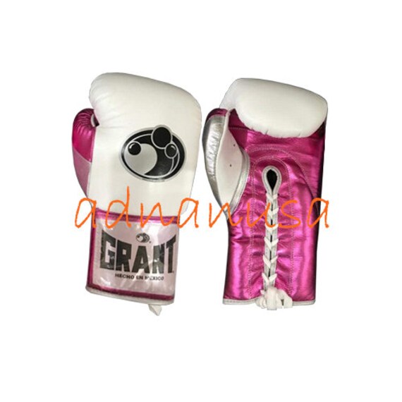 Custom Made Grant Boxing Gloves Black/Sea Green/Orange/Pink