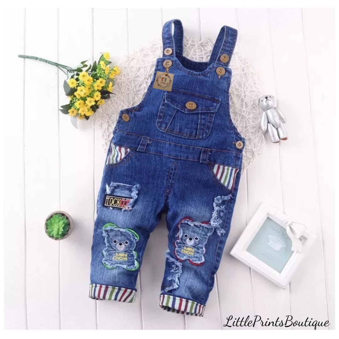 Baby Boy Denim Overalls/jumpsuit. Springsummerfall 1218/1824/2T3T