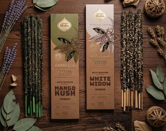 Sagrada Madre Natural Incense Sticks – Handmade Botanical Aromatic Blends, 8 Sticks