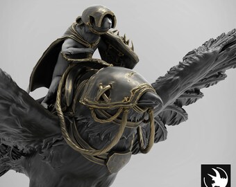 Magpie Taking Off-rescale miniatures -Tale of Archduke Mousin 1