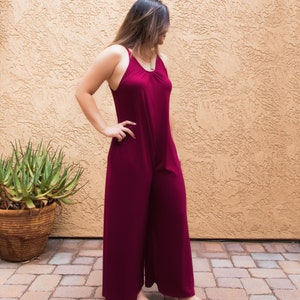 Boho Loose Cami Jumpsuits, Women Summer, Sleeveless with Open Back Jumpsuit