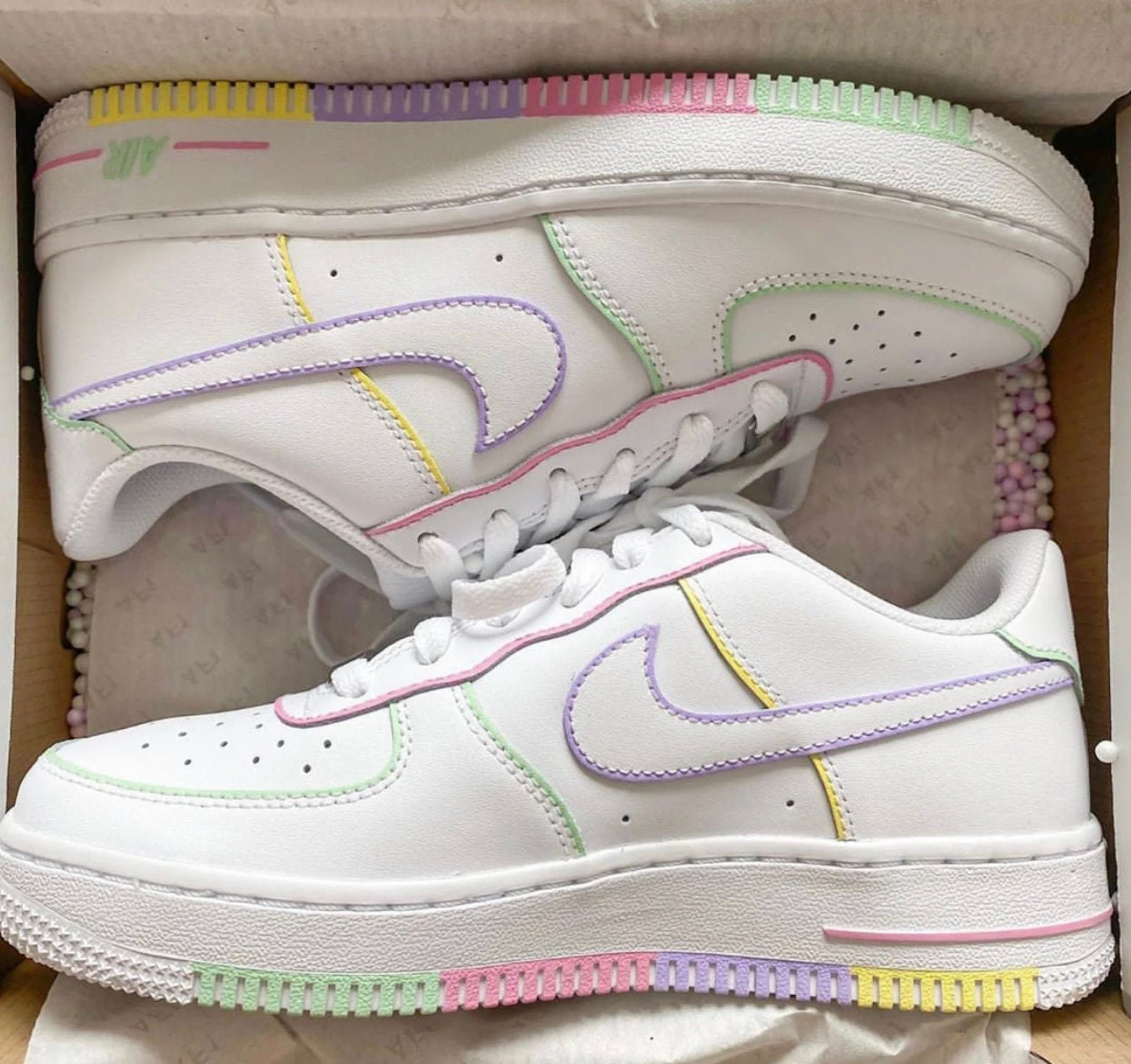 custom air force 1 colorful