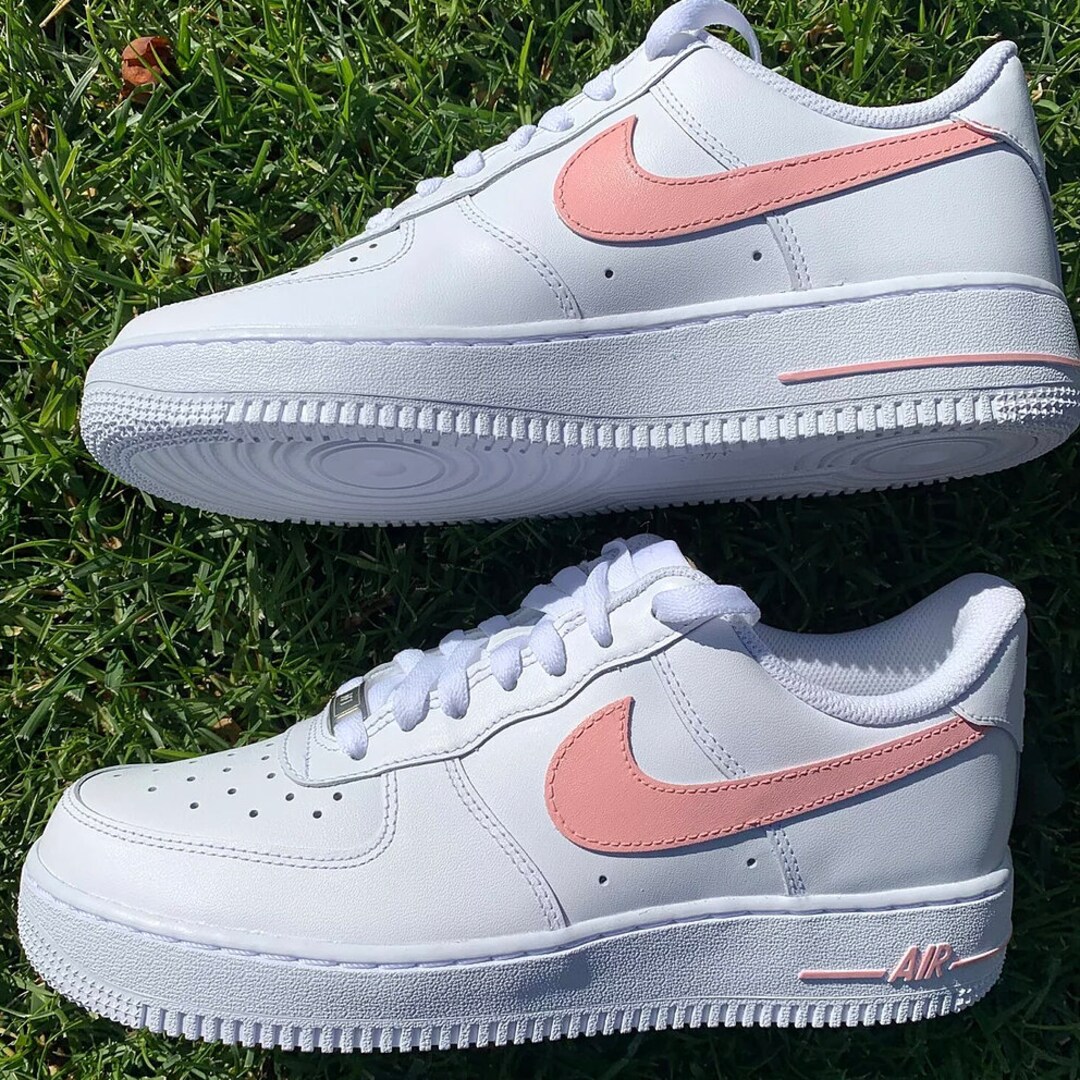 Pink Custom Nike Air Force 1's / customized Af1s - Etsy