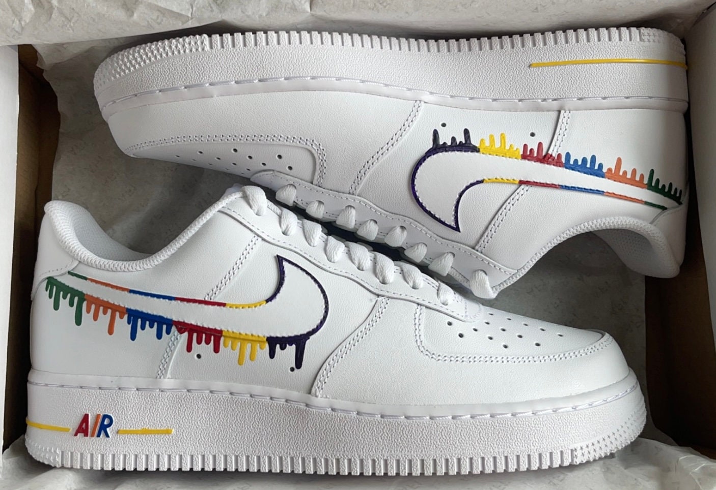 Drip Custom Air Force 1 Rainbow